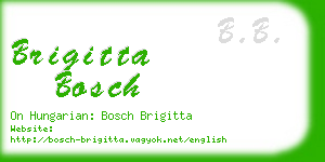 brigitta bosch business card